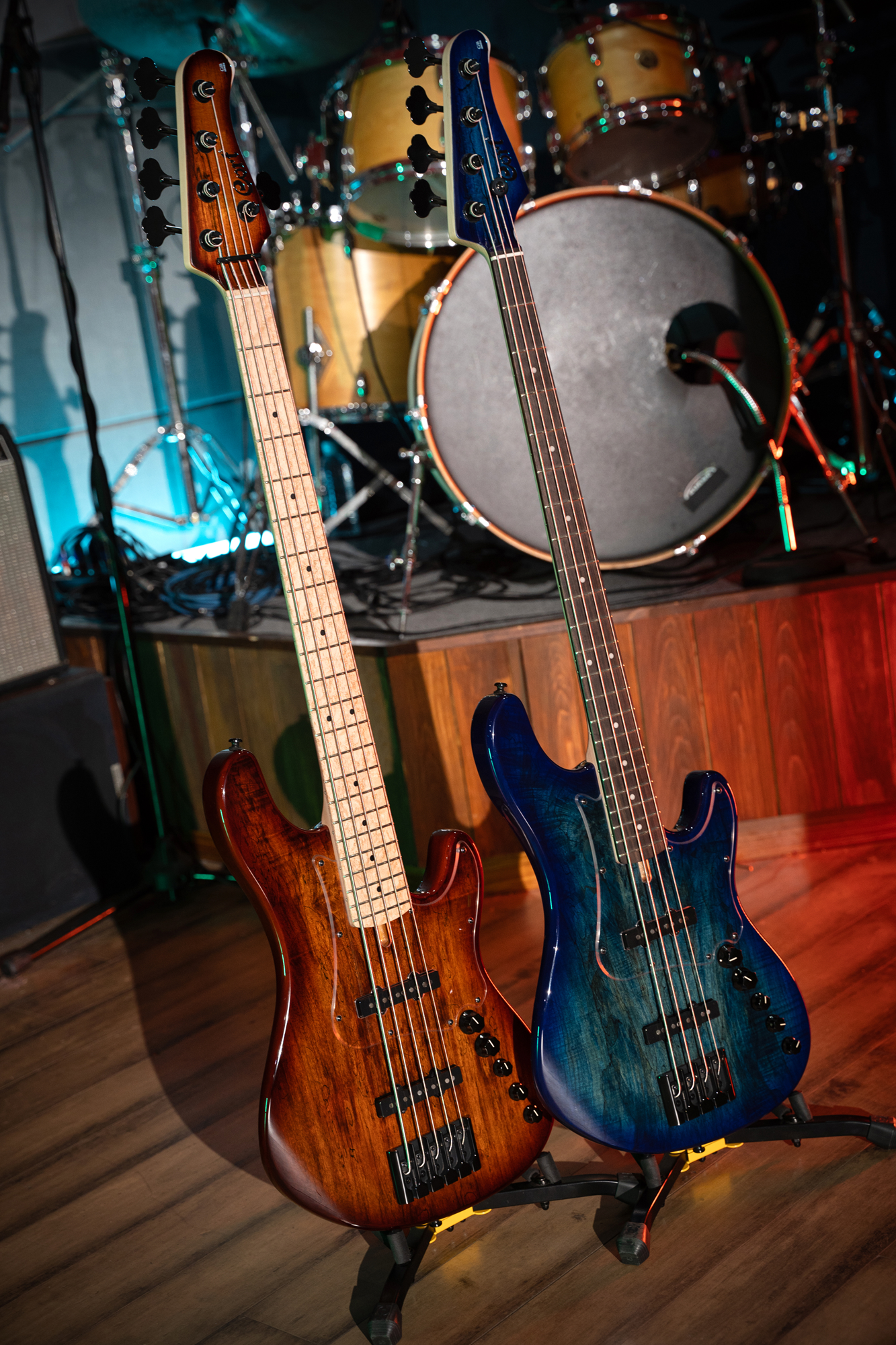 CORT Bassgitarre, GB-Fusion 4, Blue Burst, Gigbag, COGBFUSION4BBG