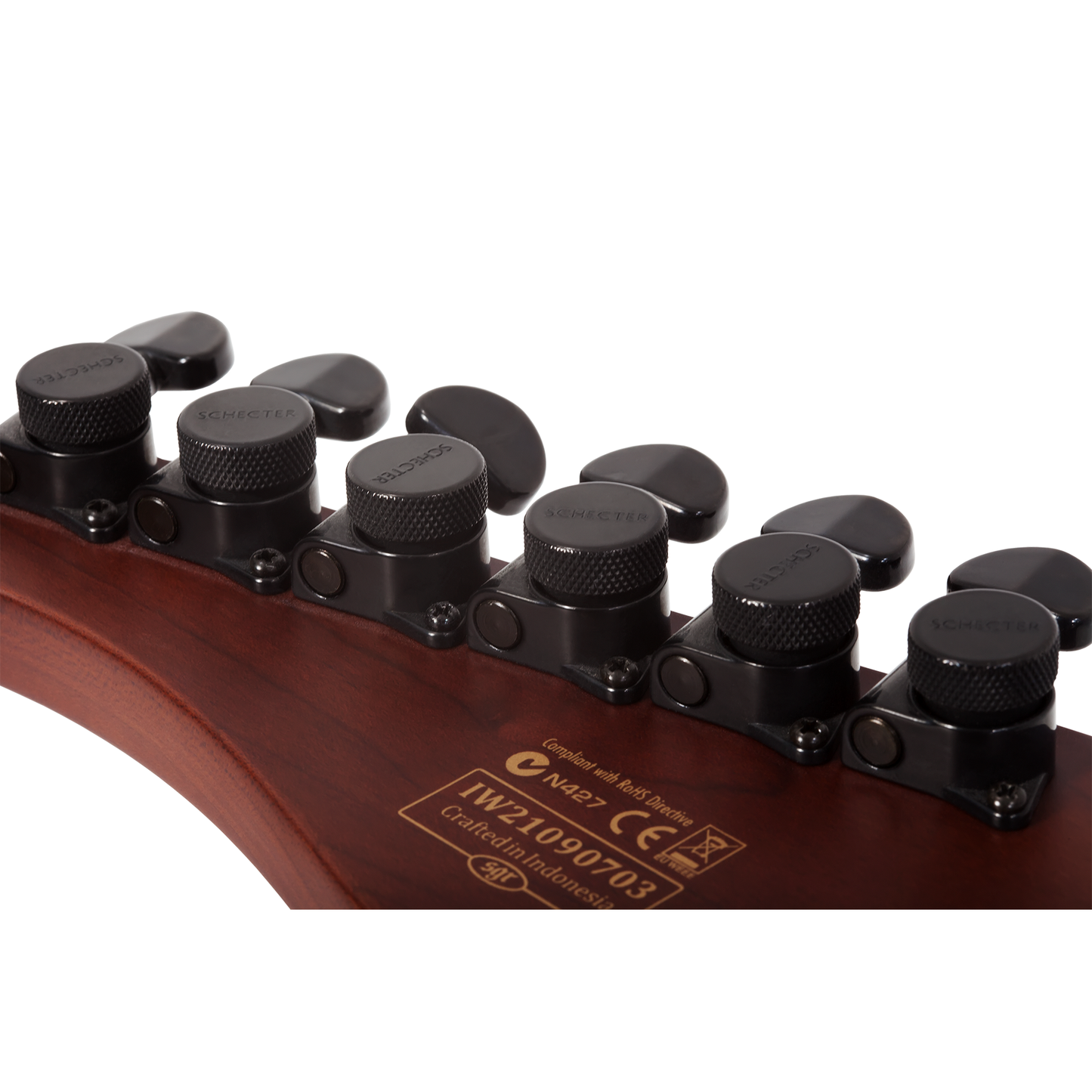 SCHECTER electric guitar, Damien Platinum-6, Satin Black, SC1181