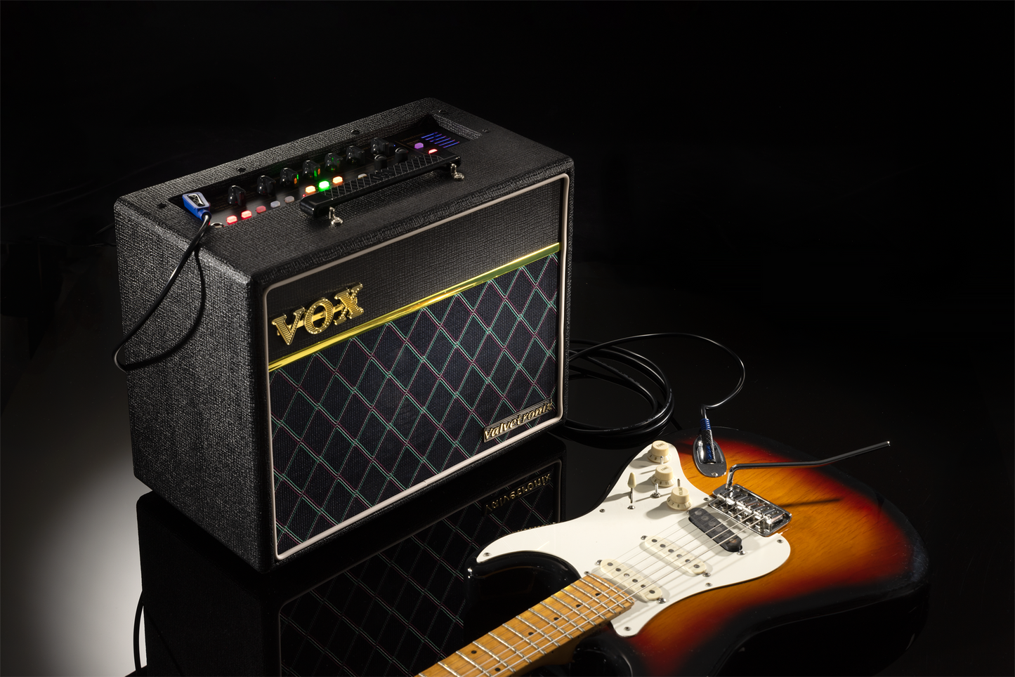 VOX E-Gitarrencombo, Valvetronix, 1x8", 20W, Amp/FX Modeling, Classic Blue, VXVT20XCLBL