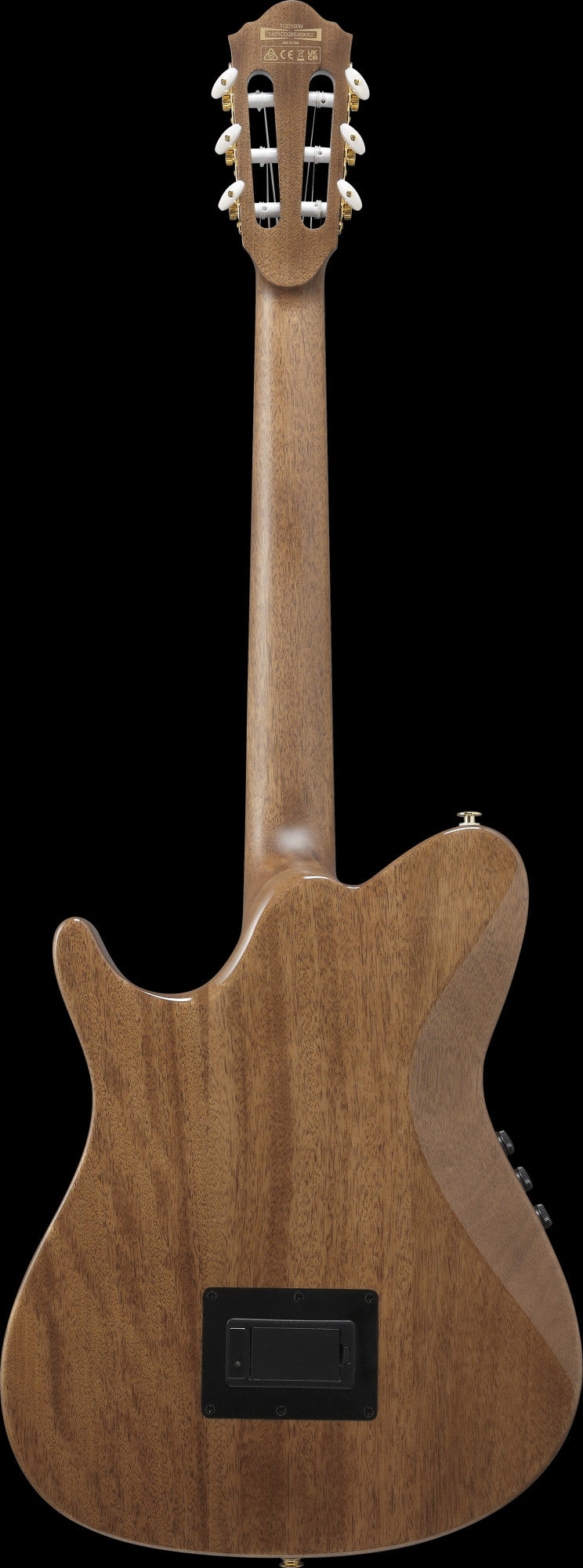 IBANEZ electro-acoustic concert ukulele made of Macassar ebony with cutaway dark brown open pore, UEW13M