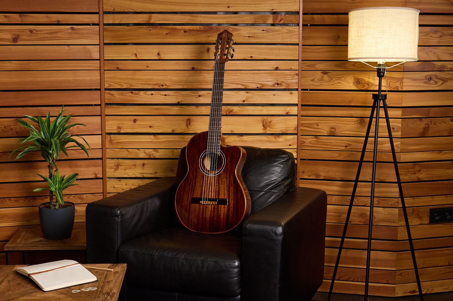 EXOTICSUITECE ORTEGA The Private Room 4/4 Konzertgitarre 6-String - Natural + Gigbag