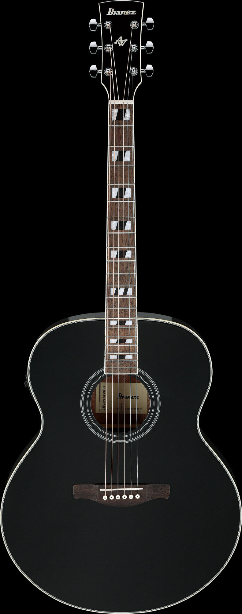 AJ70M1E-BK IBANEZ AJ Akustikgitarre 6-String - Black High Gloss