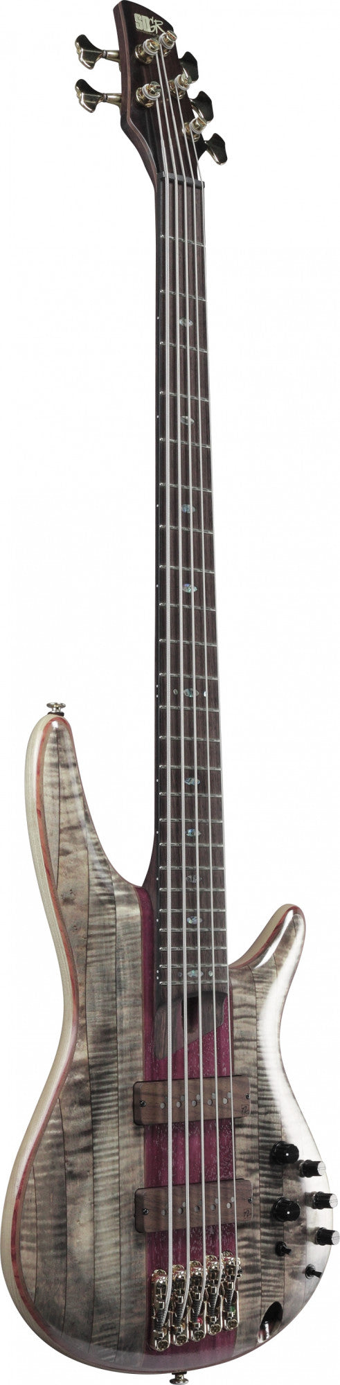 SR5CMDX-BIL IBANEZ SR 5-Str Black Ice Low Gloss Gold-Hardware, Incl. Gig bag