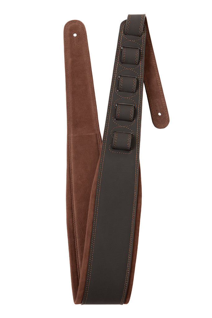 LEATHER STRAP W/ NUBUCK BROWN, SLPL-NUBUK-BRWN