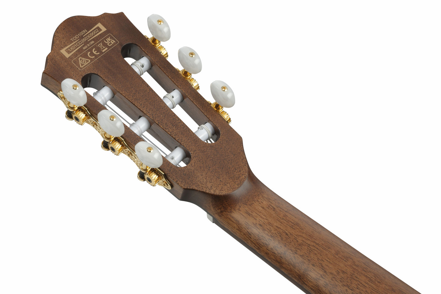 IBANEZ electro-acoustic concert ukulele made of Macassar ebony with cutaway dark brown open pore, UEW13M