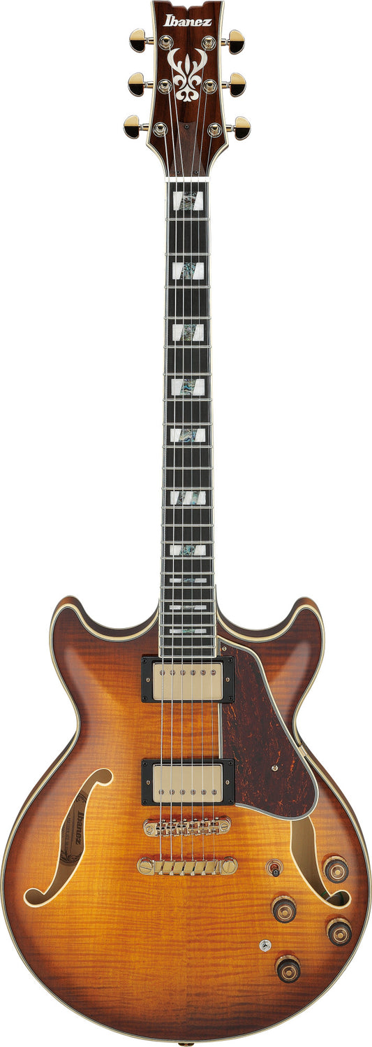 AM153FM-ATT IBANEZ Artstar AM Hollow Body Gitarre 6-String - Antique Tobacco Burst + Koffer