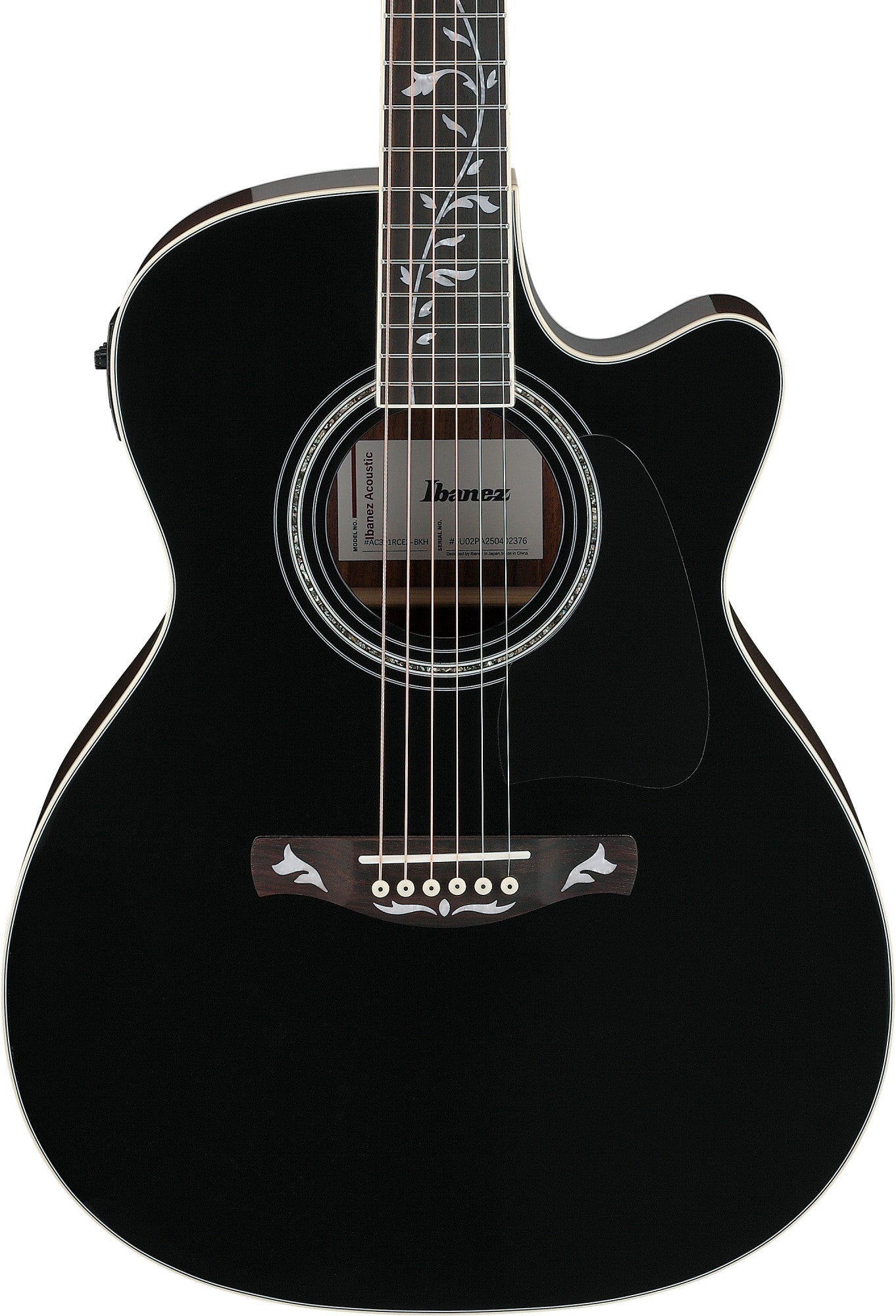 AC391RCE-BKH IBANEZ Artwood AC Akustikgitarre 6-Saiter - Schwarz