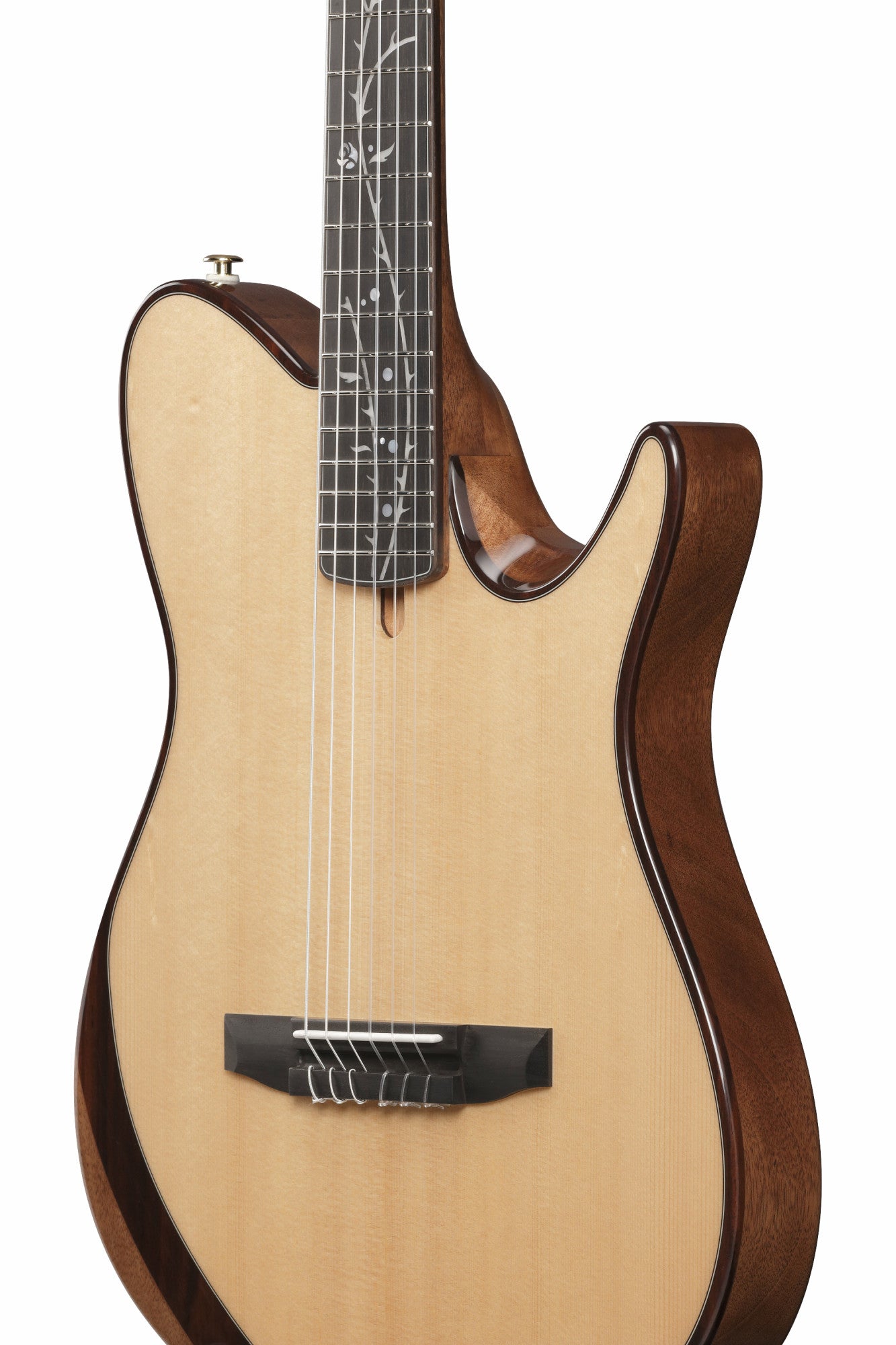 IBANEZ electro-acoustic concert ukulele made of Macassar ebony with cutaway dark brown open pore, UEW13M