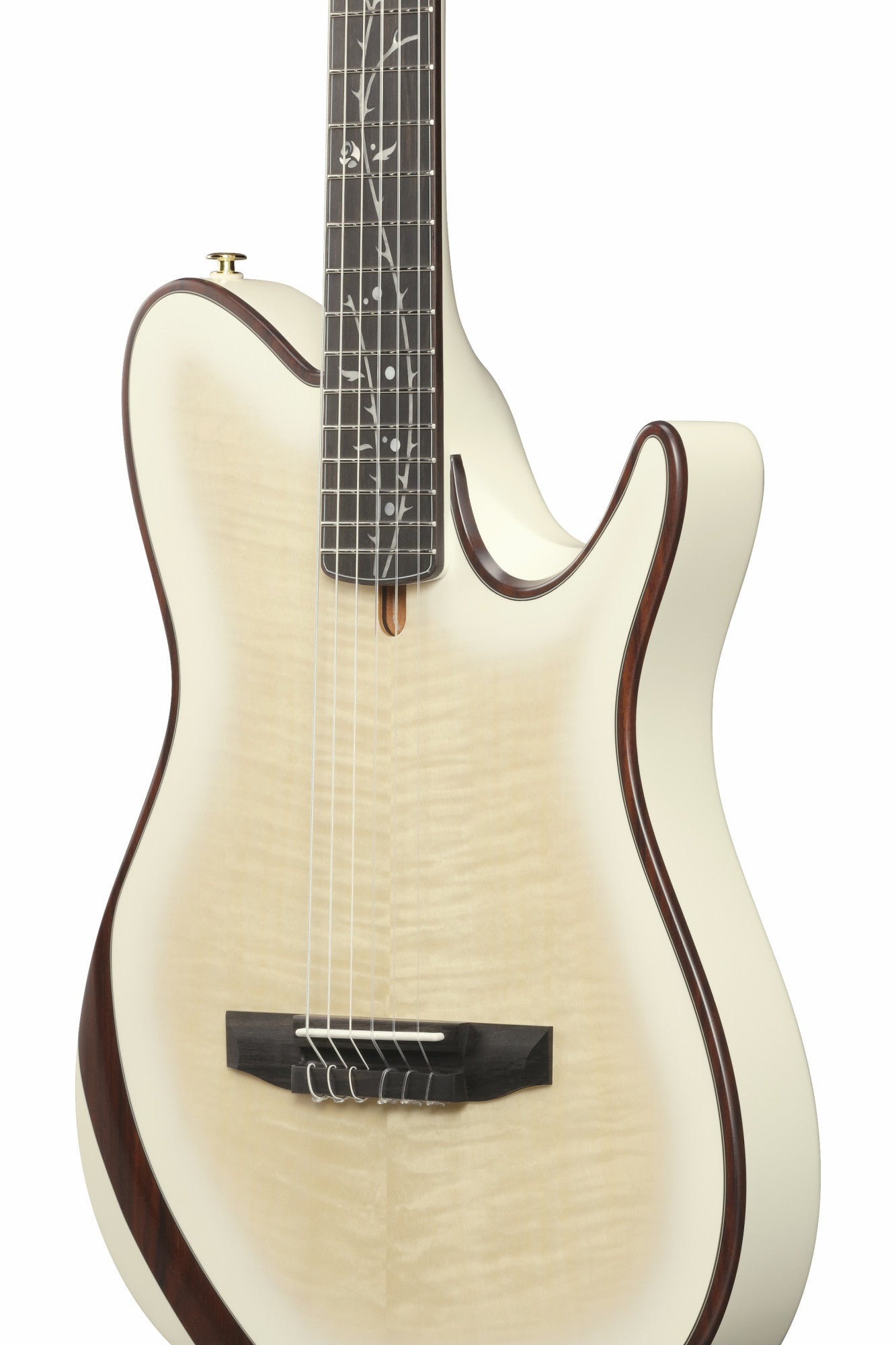 IBANEZ electro-acoustic concert ukulele made of Macassar ebony with cutaway dark brown open pore, UEW13M
