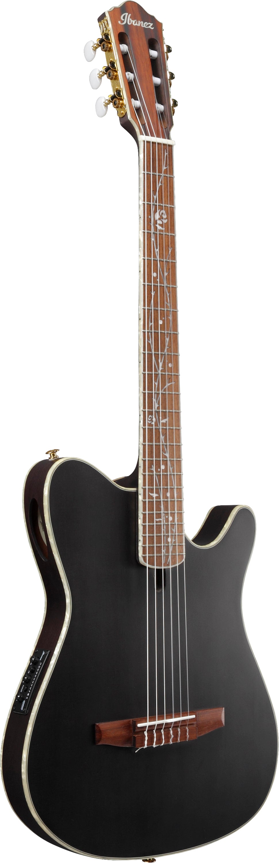 TOD10N-TKF IBANEZ Tim Henson Signature Nylon String Gitarre 6-String - Transparent Black Flat