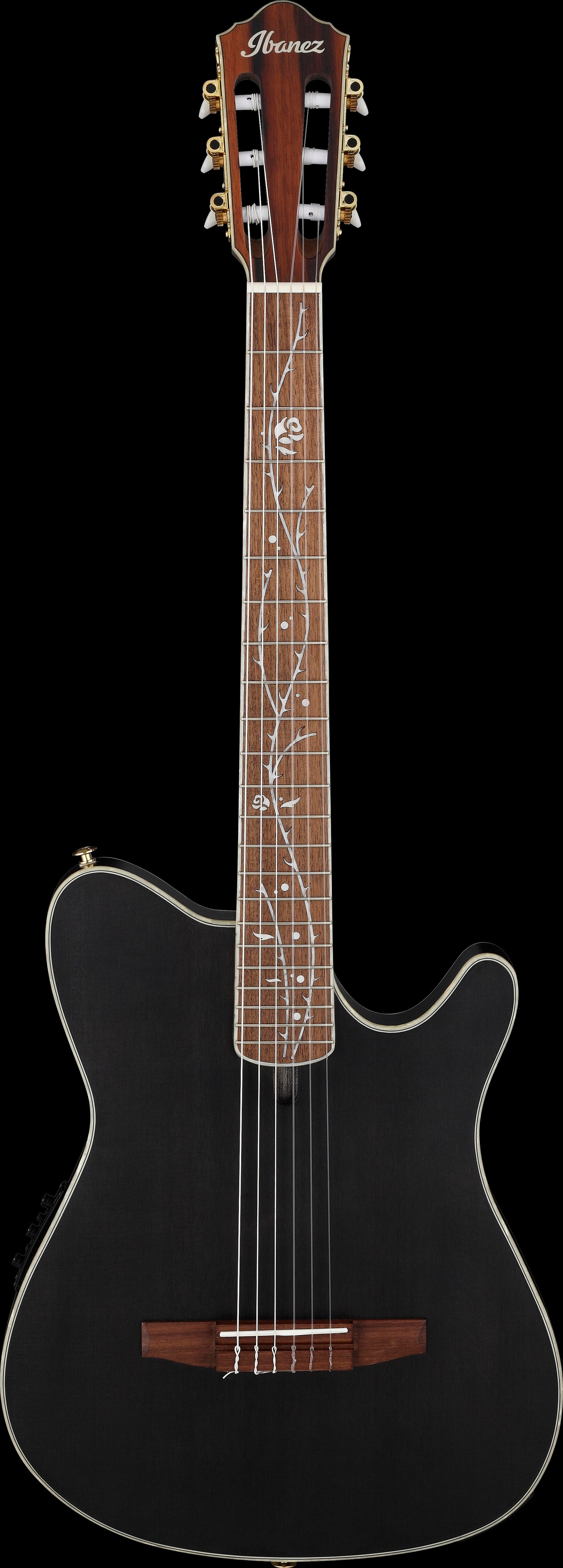TOD10N-TKF IBANEZ Tim Henson Signature Nylon String Gitarre 6-String - Transparent Black Flat