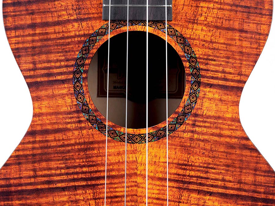 MA4KA |Mahalo Artist Elite Series Bariton Ukulele flame Koa