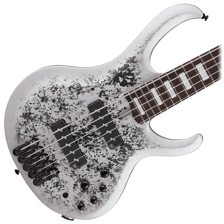 Ibanez BTB25TH5 SLM Premium 5 String Electric Bass - Silver Blizzard Matte