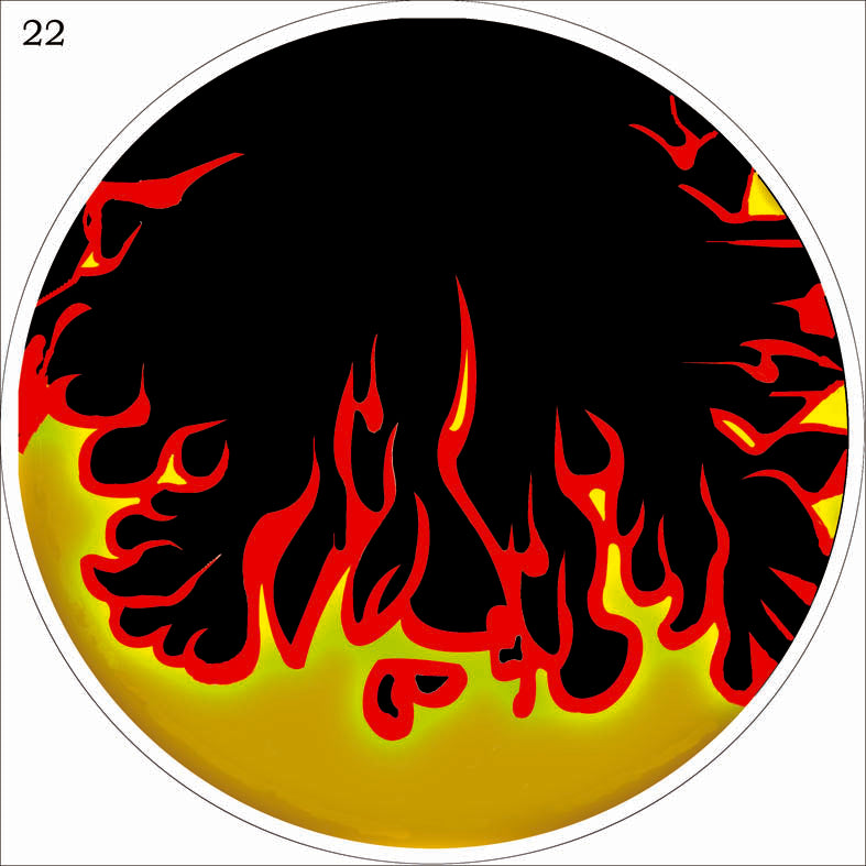 Bass drum head Tomay graphic 22" resonance