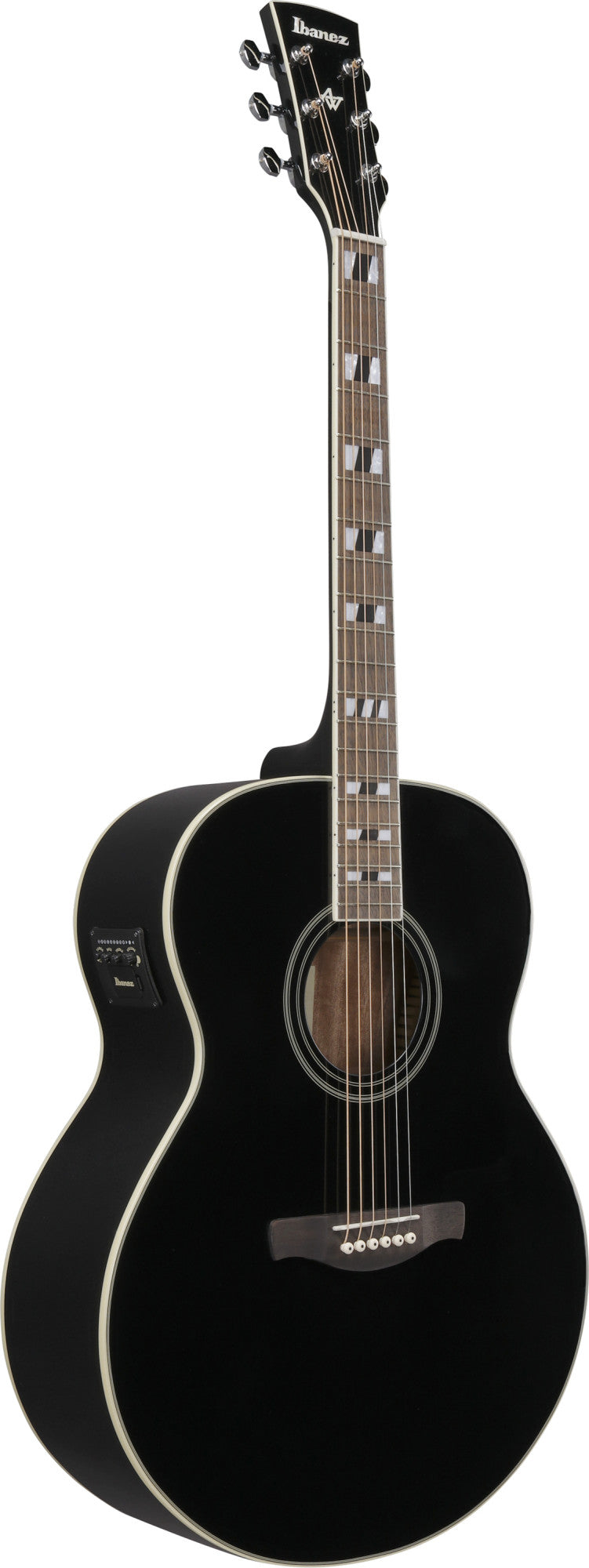 AJ70M1E-BK IBANEZ AJ Akustikgitarre 6-String - Black High Gloss