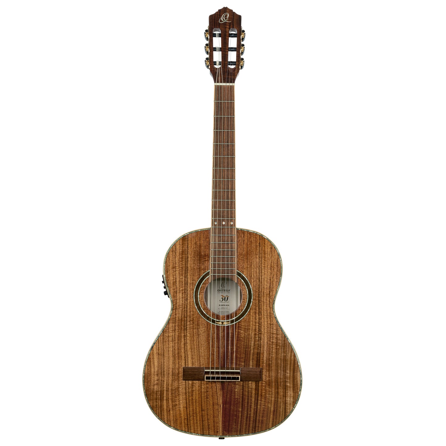 ORTEGA 30th Anniversary Series 4/4 Nylon String Guitar 6 String + Bag, RCE30TH-ACA