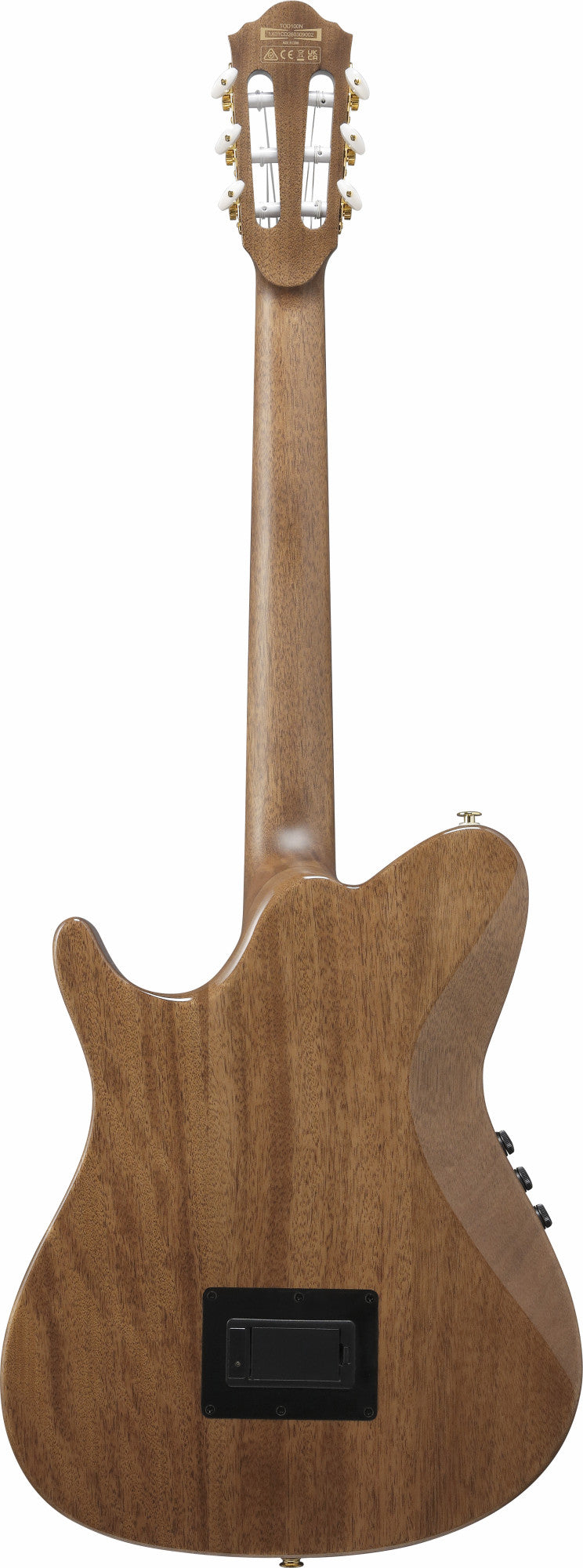 IBANEZ electro-acoustic concert ukulele made of Macassar ebony with cutaway dark brown open pore, UEW13M