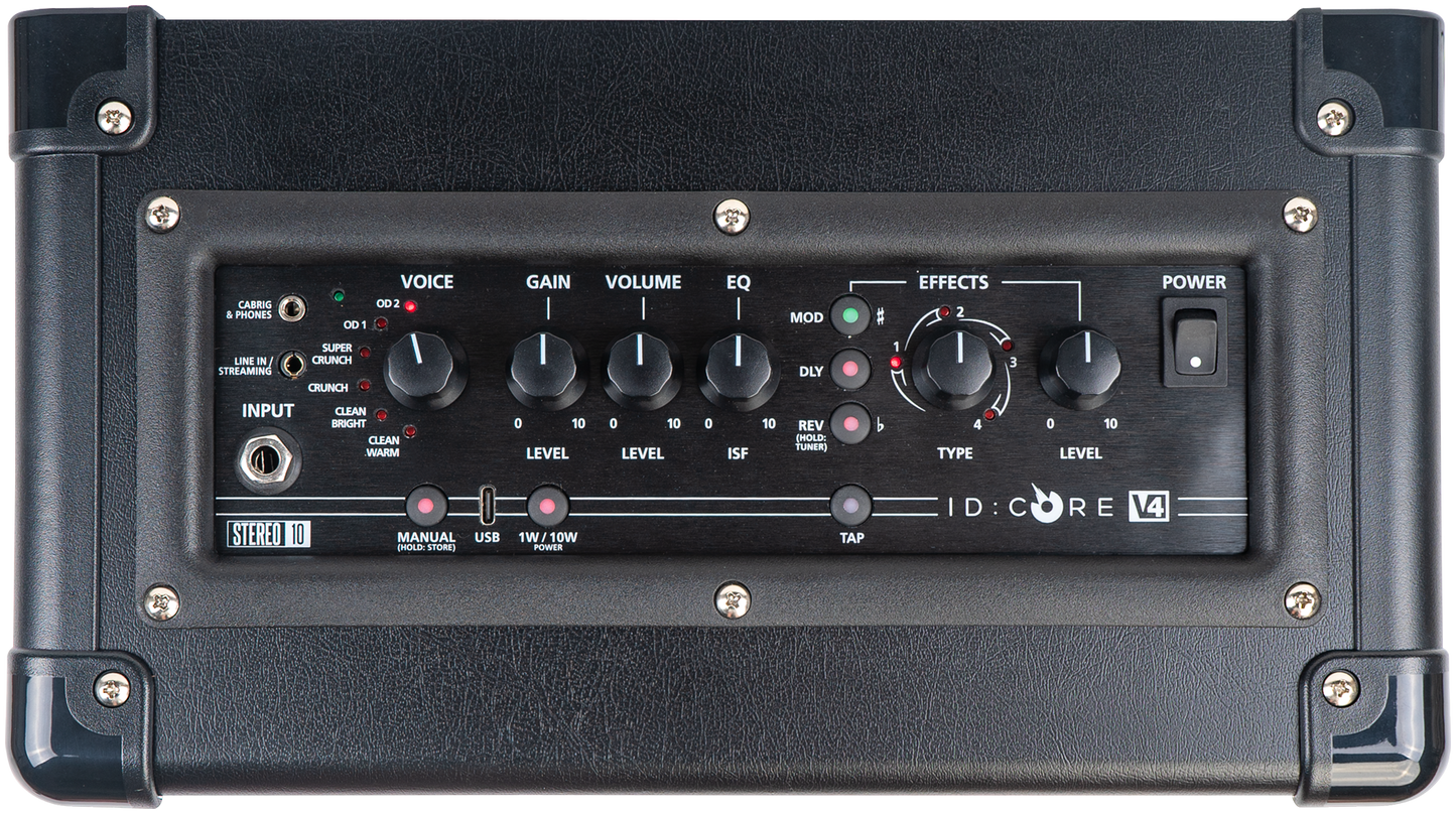 BLACKSTAR E-Gitarrencombo, ID:Core 10 V4, 10W, 2 x 3", Schwarz, BLIDCORE10V4BK