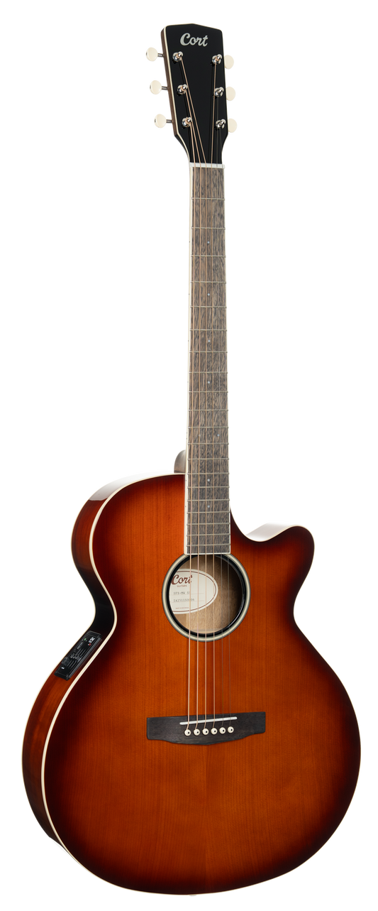 CORT Westerngitarre, EXOTIC SFX MYRTLEWOOD, Sunburst, Preamp, COEXSFXMYSS