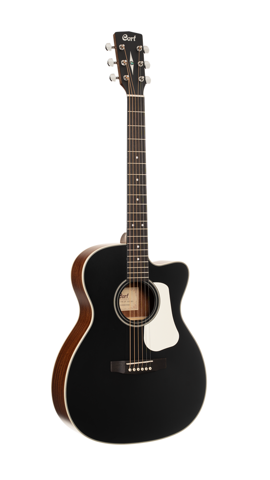 CORT Westerngitarre, L100OF, Black Satin Top/Open Pore, Preamp