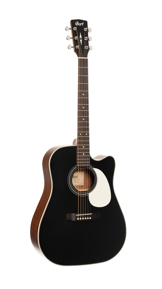 CORT Westerngitarre, MR500F, Black Satin Top/Open Pore, Preamp