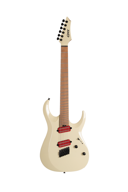 CORT E-Gitarre, X-700 Mutility II, Military Beige, Tasche, COX700M2MBGG