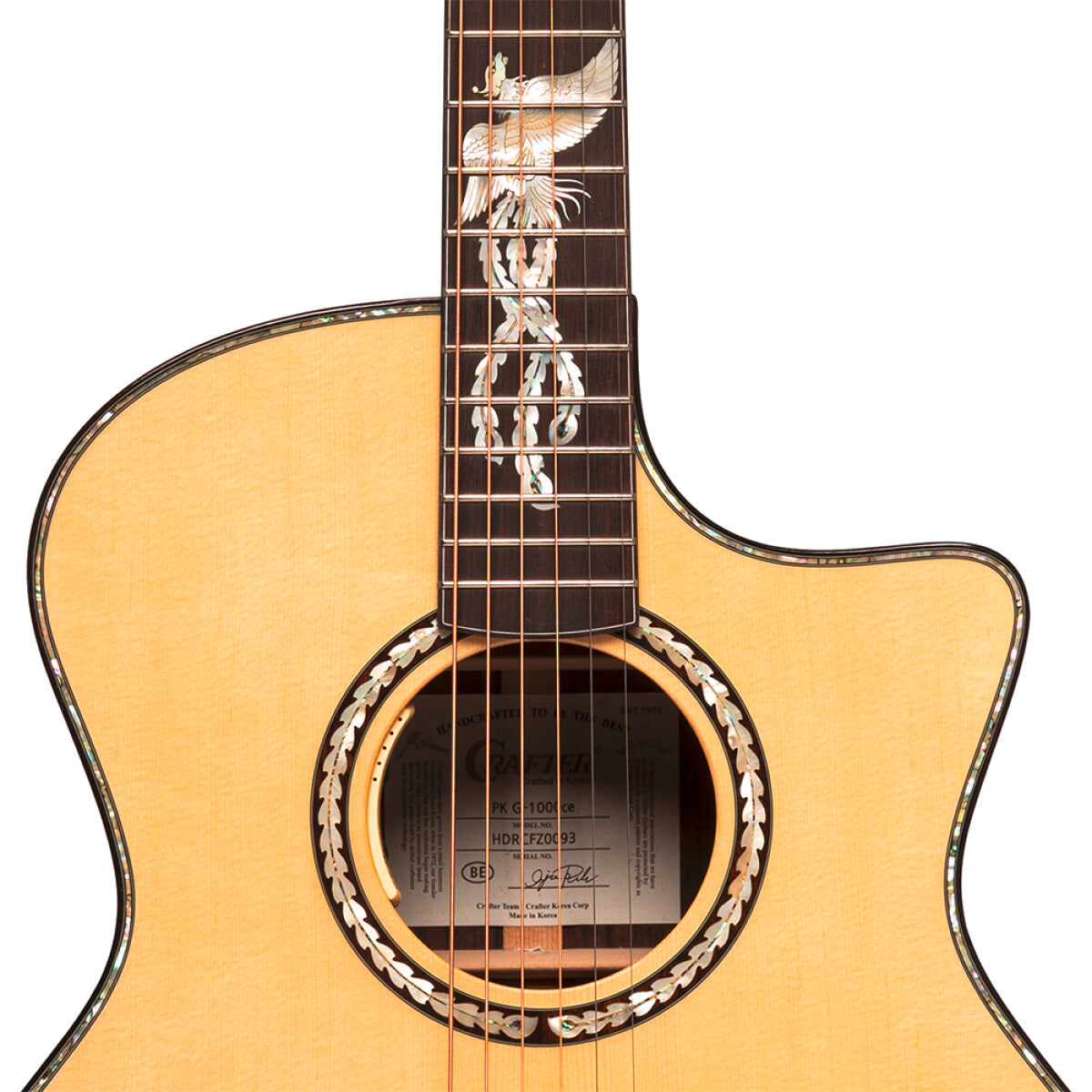 CORT acoustic guitar, SFX-Myrtlewood, natural high gloss, preamp, COSFXMYRTLEN