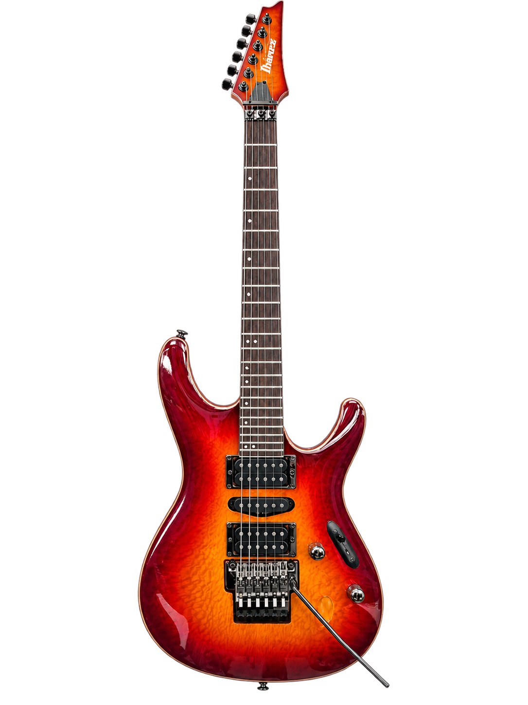 Ibanez S 6570 SK STB PRESTIGE E - Gitarre (sunset burst, inkl. Koffer)