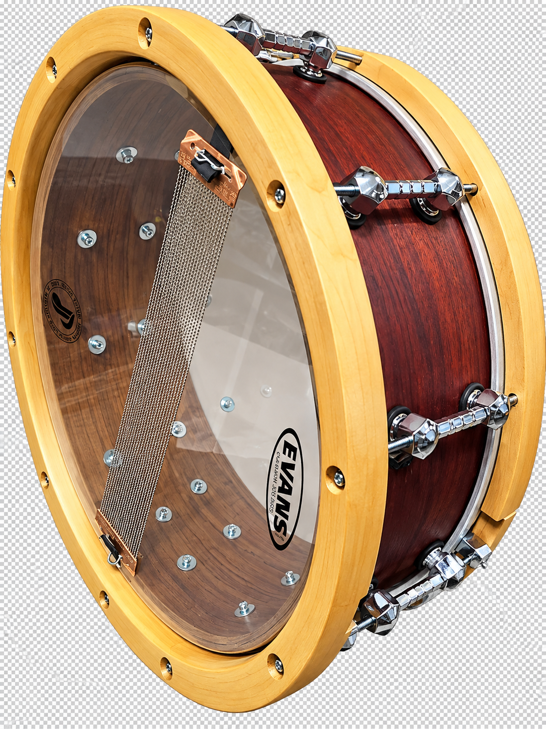 Wang Percussion Snare, Limitiertes vollmassives Sondermodell  Größe: 14" x 5,5"