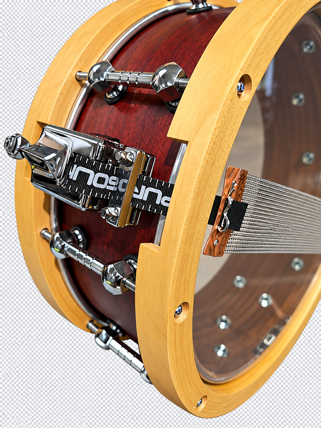 Wang Percussion Snare, Limitiertes vollmassives Sondermodell  Größe: 14" x 5,5"