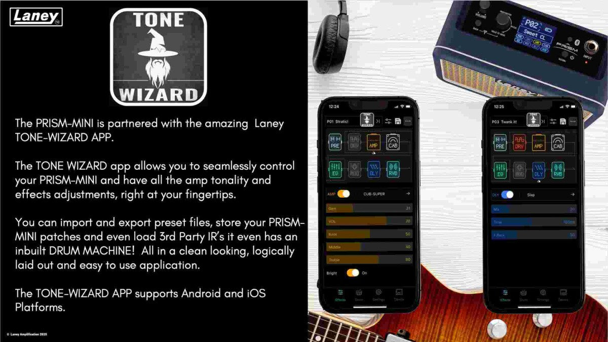 LANEY MINI EFFECT DESKTOP AMP BLACK