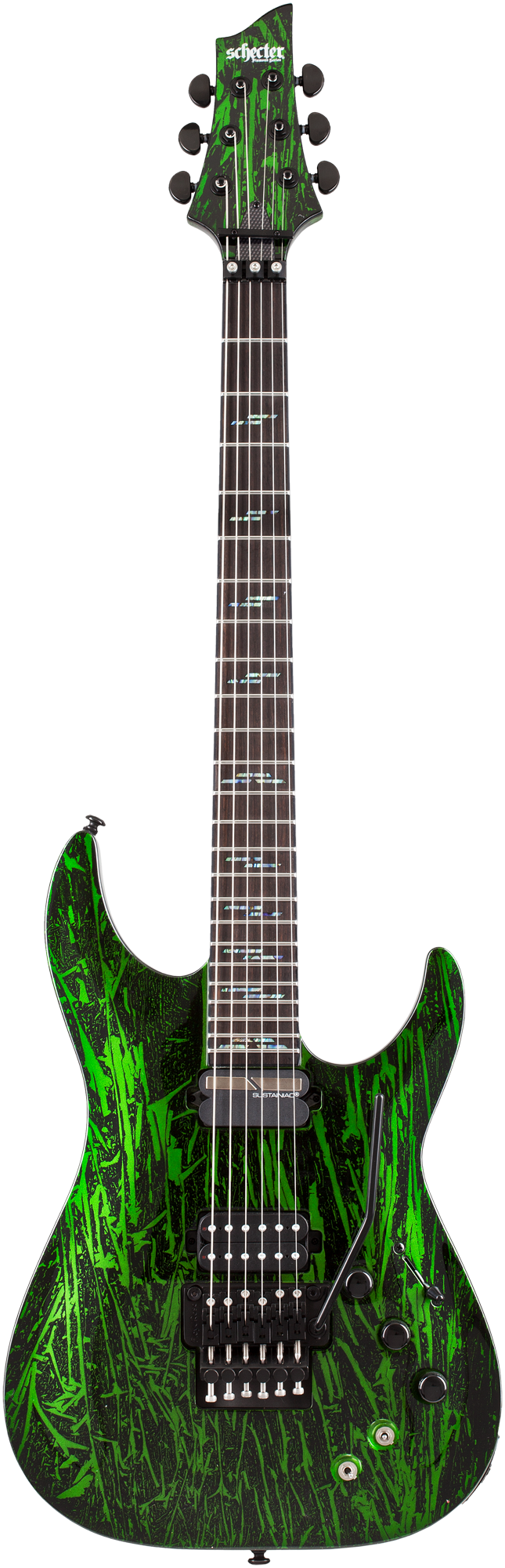 SCHECTER E-Gitarre, Silver Mountain C-1 FR S, Toxic Venom