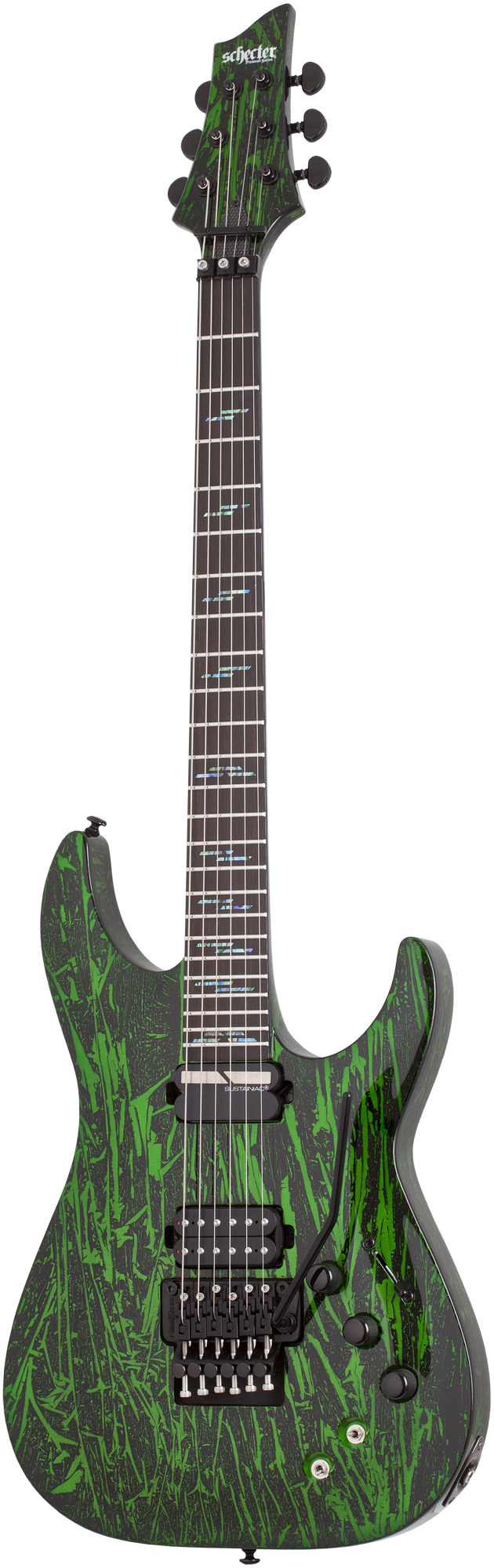 SCHECTER E-Gitarre, Silver Mountain C-1 FR S, Toxic Venom