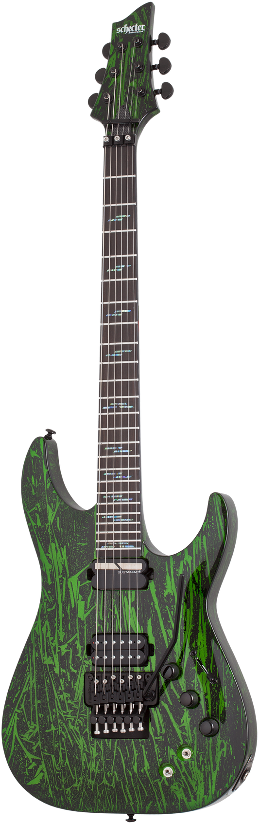 SCHECTER E-Gitarre, Silver Mountain C-1 FR S, Toxic Venom