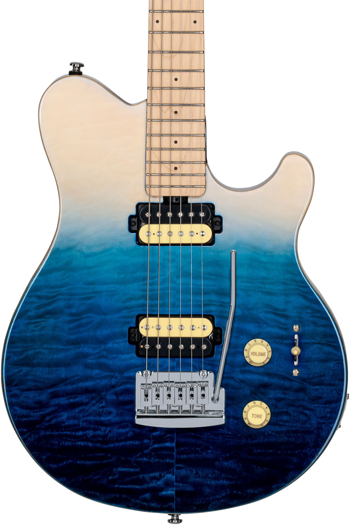 STERLING electric guitar, SUB, Cutlass CT30SSS, Daphne Blue, SLCT30SSSFRDM1
