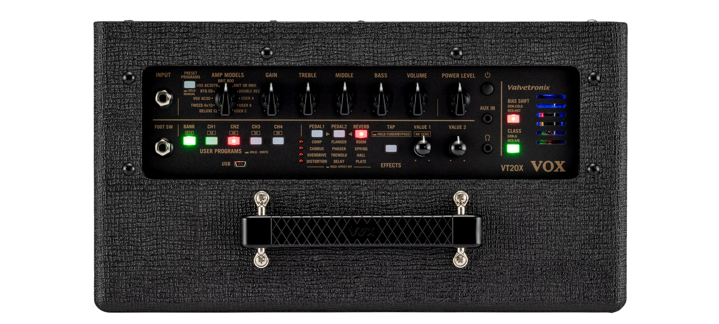 VOX E-Gitarrencombo, Valvetronix, 1x8", 20W, Amp/FX Modeling, Classic Blue, VXVT20XCLBL
