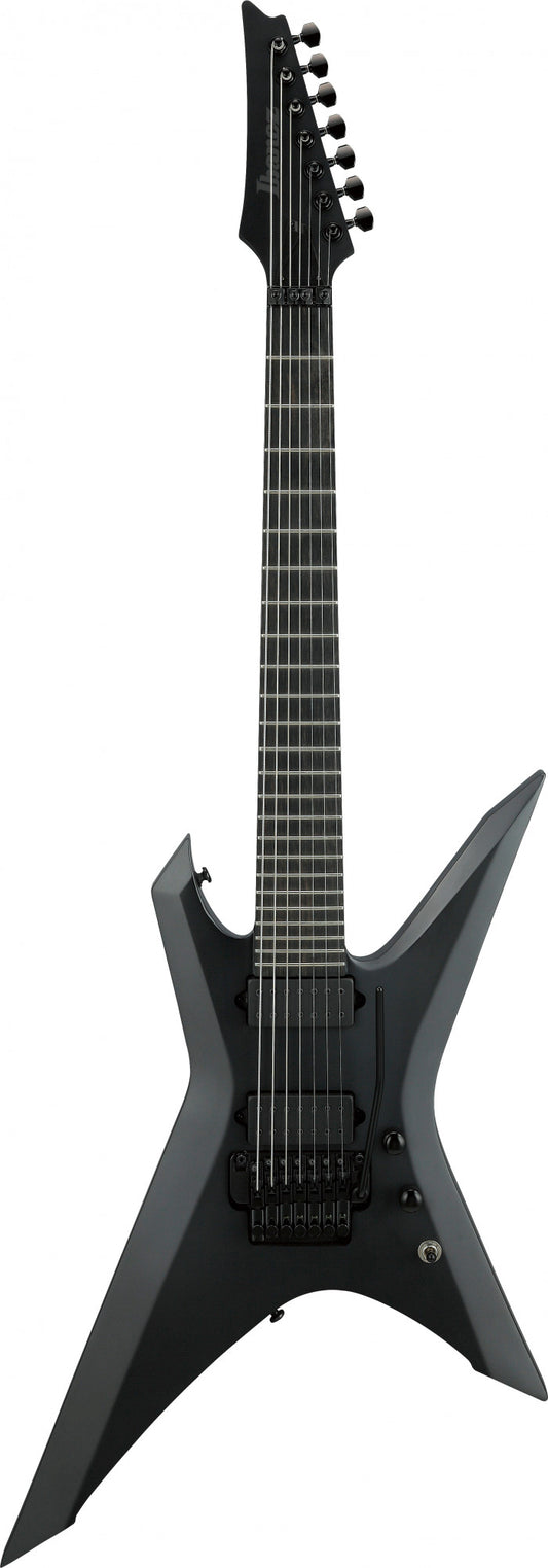 XPTB720BKF IBANEZ XPTB Iron Label E-Gitarre 7 String - Black Flat