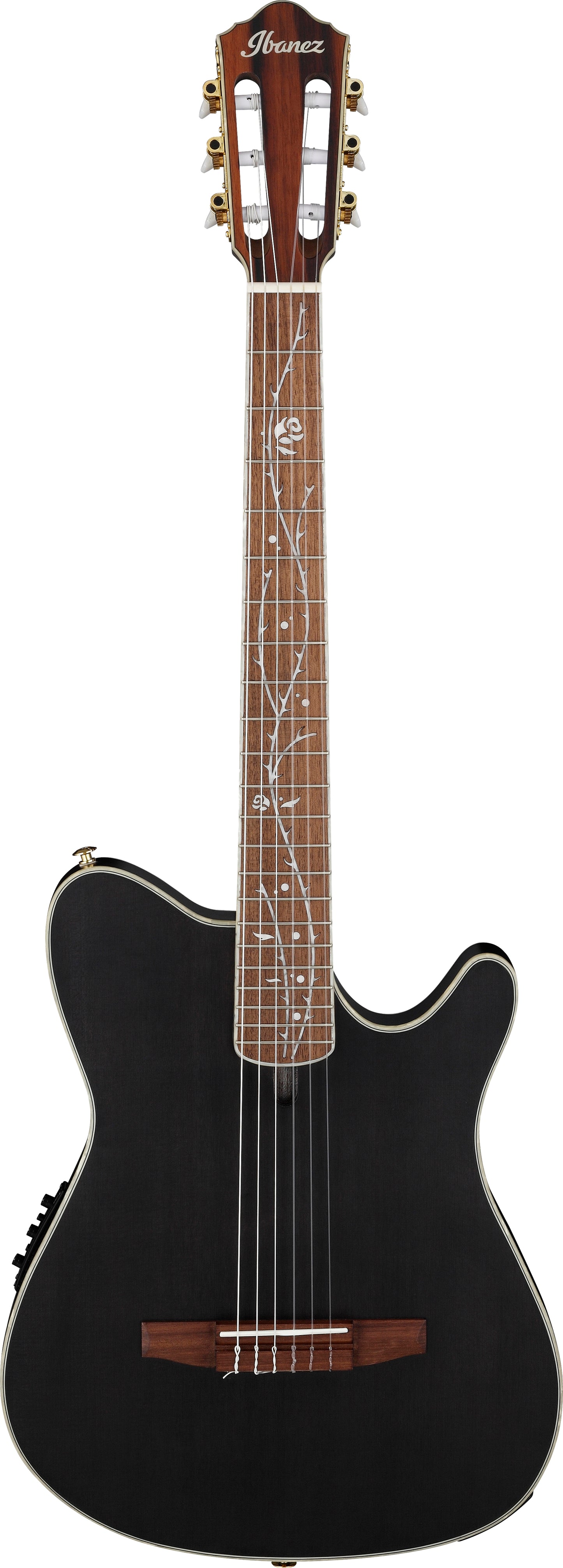 TOD10N-TKF IBANEZ Tim Henson Signature Nylon String Gitarre 6-String - Transparent Black Flat
