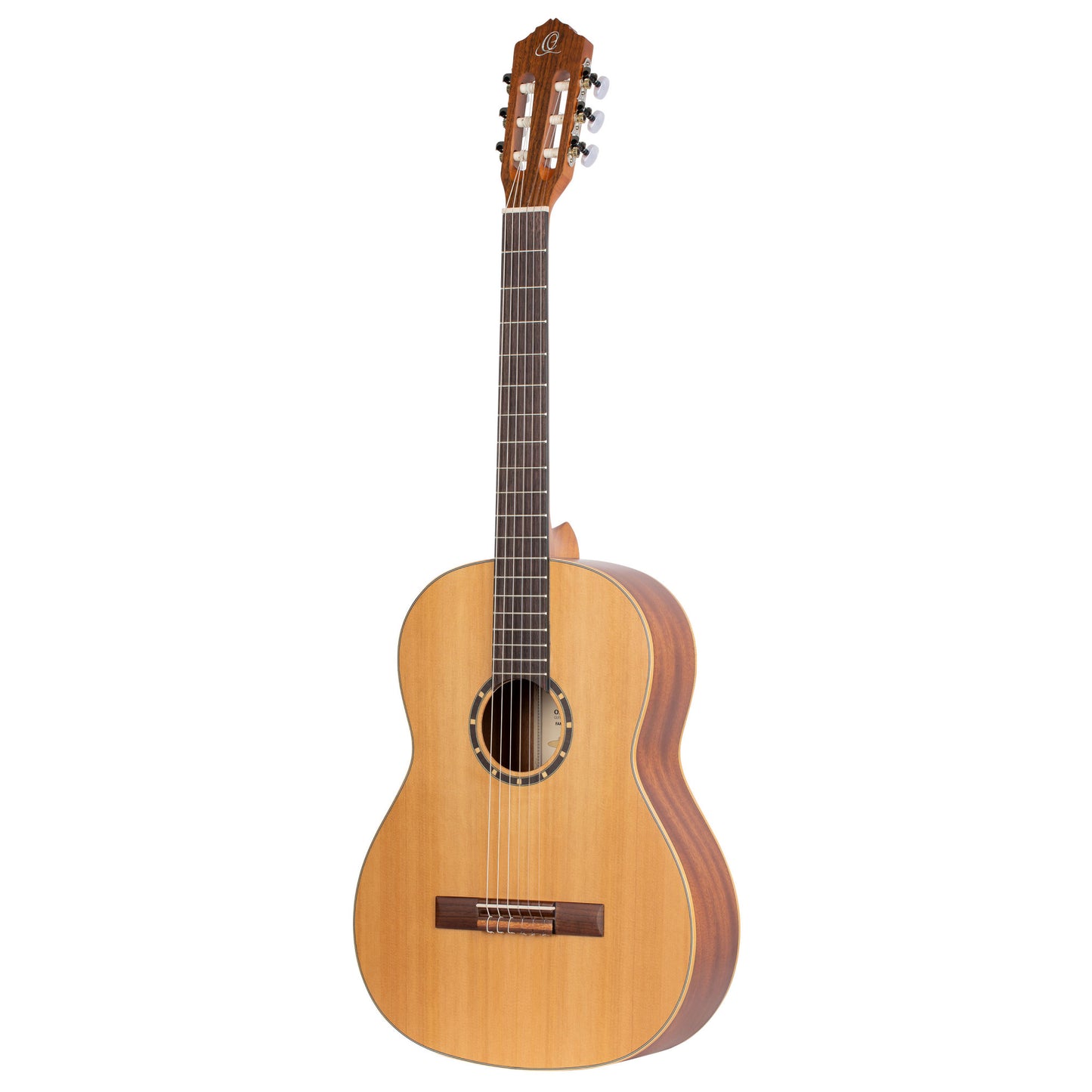 ORTEGA Family Series 4/4 Slim Neck Konzertgitarre 6 String - Zeder / Mahagoni Natur + Bag, R122SN