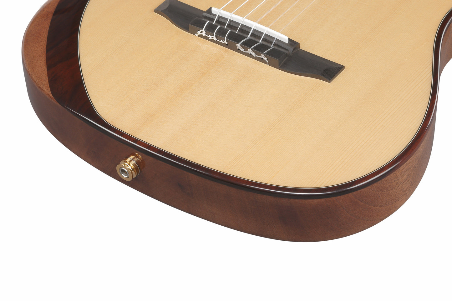 IBANEZ electro-acoustic concert ukulele made of Macassar ebony with cutaway dark brown open pore, UEW13M